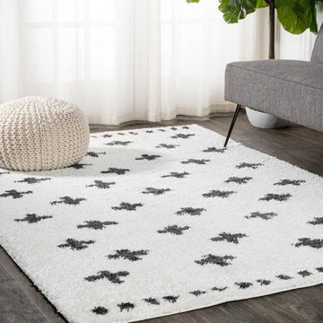 Cristo Berber Geometric Shag Area Rug